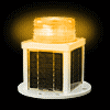 Solar Marine Marker Light GPS Ok702-GPS Yellow