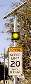 Solar School Zone Flashing Beacons