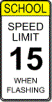 School Speed 15 when flashing