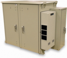 DC power supply provides regulated power and hours of backup run time for DC loads. Input 115VAC - Output Current 45A - Output 13.5VDC - 100Ah. Integrated Outdoor DC Power Supply with Battery Backup and Full cell backup integrated. DC Power Supply 115VAC - 13.5VDC - 45A