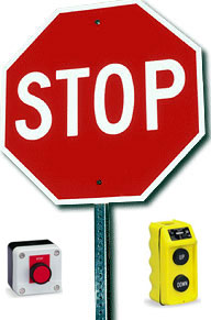 Stop Button Rugged industrial for hazard environment, remote features a tiny external antenna allowing 300+Feet to 16 Mile+ transmission ranges.
<br><br>Whether your application requires, Stop Button and secure wireless stop buttons, products for material handling applications like Underground Mining, Processing & Airport Transportation industries. Whether your application requires SPEED MONITORING, REMOTE CONTROLS, Stop! Push Button