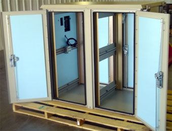Outdoor Racking Enclosure 2 Front and 2 Rear Doors