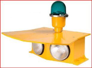 Surface Floodlight Perimeter Light Green 120VAC