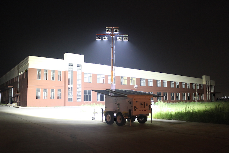 Solar Light Tower, Light Tower, Refugee Camps Solar Light Tower, mobile light towers, Job Site Solar Light Tower, Portable Solar Light Towers, Solar Powered Construction Light Tower