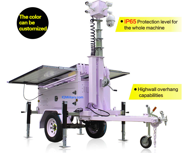 Water Treatment Video Surveillance Solar CCTV Trailer, High Resolution Weatherproof digital video camera with IR Night Vision, Telescope digital eyepiece camera with IR Night Vision OEM Configurable. Used Through Out The United States and World wide by FEMA Federal Emergency Management Agency, DHS Department of Homeland Security, Disaster Recovery Efforts, Red Cross Disaster Relief, European Union, EU Refugees Camps, NATO North Atlantic Treaty Organization, Disaster Preparedness & Recovery. Solar CCTV Trailer Water Treatment Surveillance