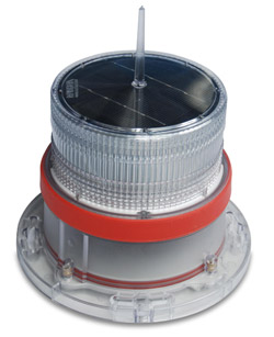 Solar Marine Navigation Light RED