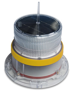 Solar Marine Navigation Light Yellow