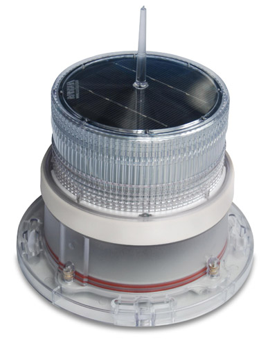 Solar Marine Navigation Light White