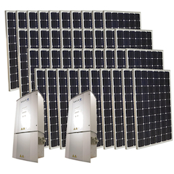 Solar Grid-Tie Home Electrical System 10.000 Watts