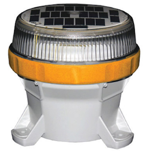 Self-Contained Marine Lanterns Yellow, Solar Powered Marker M650 multipurpose solar-powered marine light suitable for virtually any navigation or hazard-marking requirement up to 4 nautical miles in range. Self-Contained Marine Lanterns Yellow M650