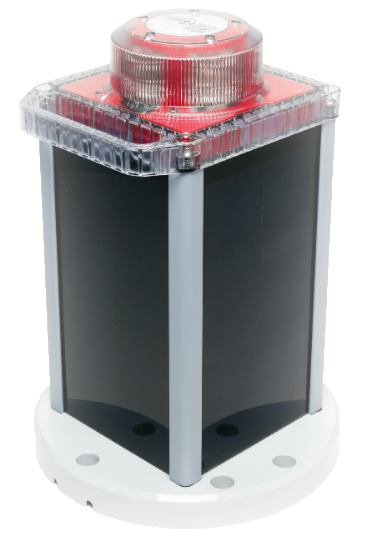 Solar Marine Navigation Light White