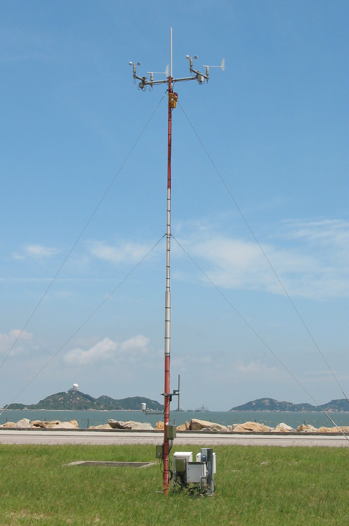 Anemometer with GSM Solar Powered