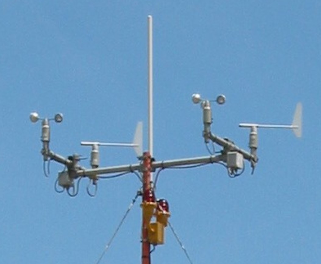Anemometer with GSM Solar Powered