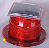 Solar Beacon Light RED