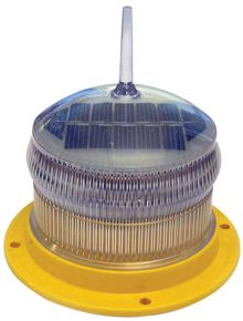 Solar-powered LED Airfield lights Yellow