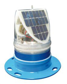 Solar powered Taxiway Blue Edge Lights