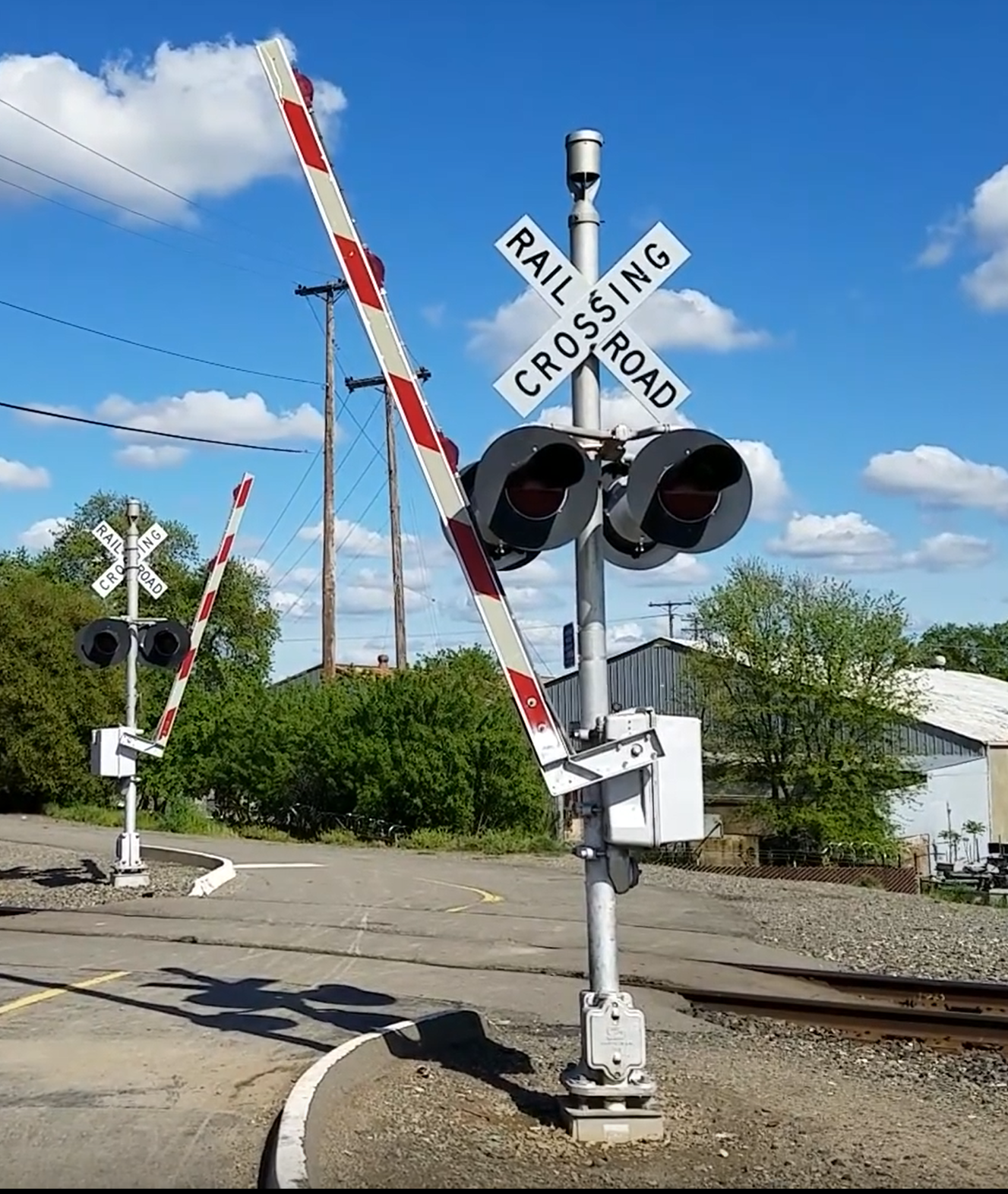 Solar Powered Remote Activated Railroad Crossing