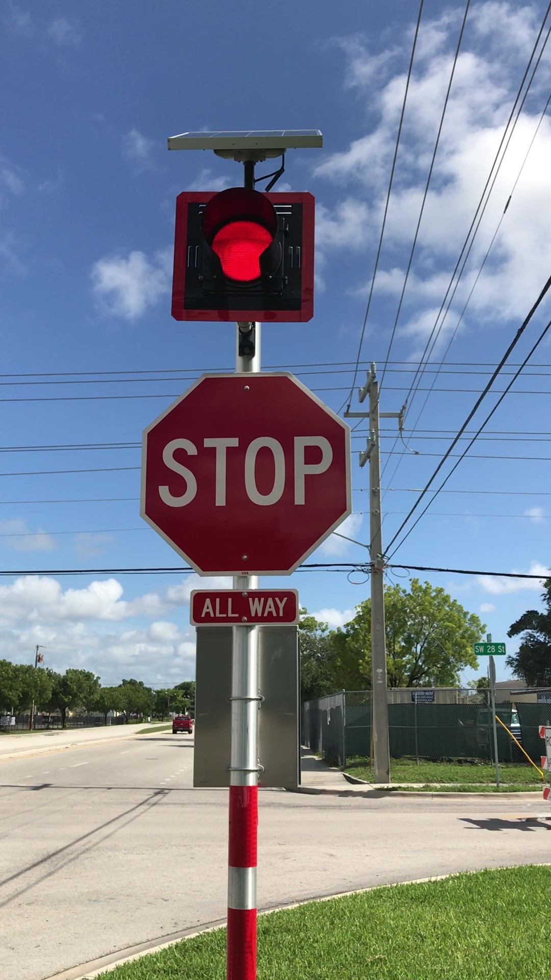 Solar 24 hours Flashing Railroad Crossing Signal