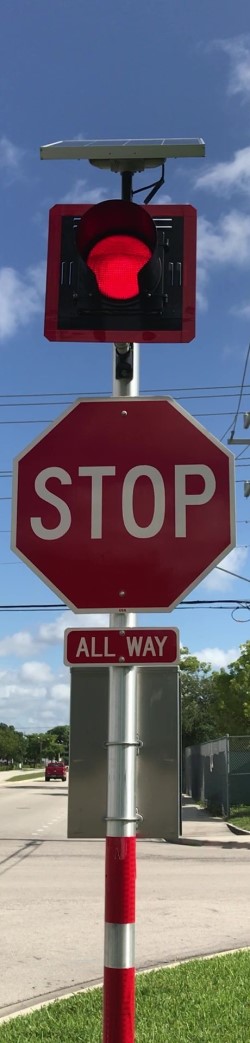 Solar 24 hours Flashing Railroad Crossing Signal