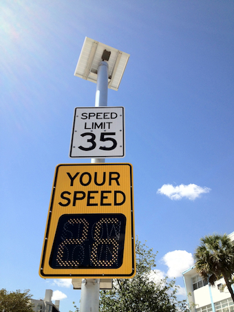 Solar School Zone Speed Limit