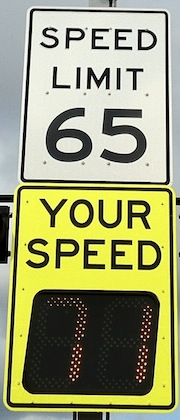 Traffic Calming Sign Your Speed Detection Sign