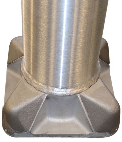 Round Tapered Aluminum Solar Light Pole 20ft Tapered Round Tapered Aluminum Solar Light Pole 25 ft