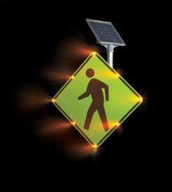 Blinker Sign Flashing LED Pedestrian Crossing