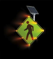 Blinker Sign Flashing LED Pedestrian Crossing