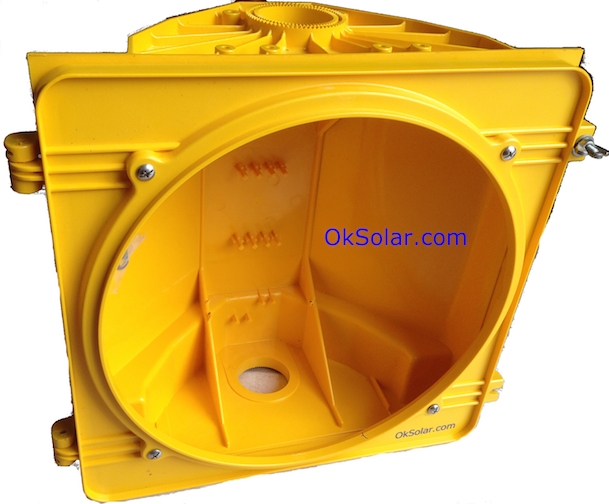 Traffic Signal Housing 12 inches Yellow Polycarbonate signal heads Traffic Signal Housing 12 inch Yellow
