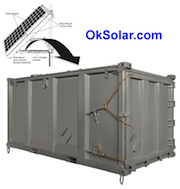 Military Solar Powered Shipping Container