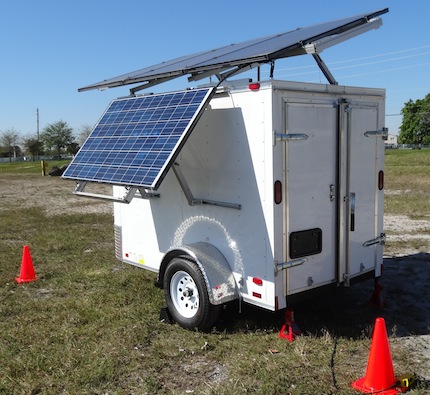 Mobile Disaster Trailer Solar Powered