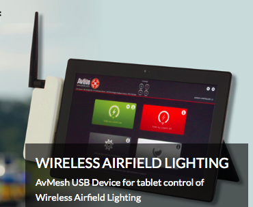Wireless Airfield Lighting Control, Advanced Airfield Lighting Control
tablet control of Wireless Airfield Lighting
USB Device for tablet control of Wireless Airfield Lighting Wireless Airfield Lighting Control