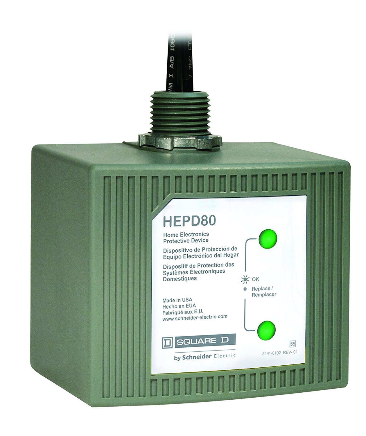 Solar Surge Protective Device Lighting Arrestor, Type 2 device, designed
for indoor and outdoor applications. Engineered for both AC and DC electric systems, it
protects both transformer and transformer-less inverters without interfering with the GFP
protection circuit, it provides protection to service panels, load centers or where the SPD is
directly connected to the electronic device requiring protection. Maximum protection will
only be achieved if the SPD is properly installed.