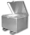 Top opening battery enclosure Designed to House Large Batteries some examples are = Quantity 6 Battery Group 4D or Quantity 4 Battery Group 8D. Aluminum Battery Enclosure Top opening