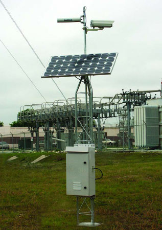 Solar Powered Wireless pipeline video surveillance