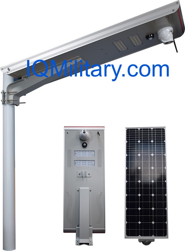 Solar Street Light With CCTV Camera And Motion Sensor, Solar Lights with CCTV camera, motion sensor, SIM Card 32GB, 64GB, 128 TF. Solar Street Light CCTV Camera
