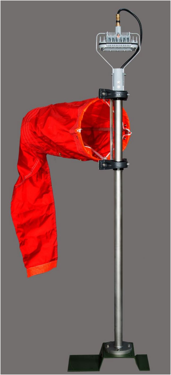 <b>Solar Portable Wind Cone Applications: </b> Solar Portable Wind Cone, Airport Solar Windsock, L-806 & L-806(L) Wind Cone, FAA Certified Airport Wind Cones, Internally LED lighted wind cone, Wind Cone L-806 & L-806(L) Wind Cone, FAA Certified Airport Wind Cones, L-806 Wind Cone provides a visual indication of wind direction and velocity, L-807 Wind Cone provides a visual indication of wind direction and velocity, L-806 & L-807 Wind Cone Light Kits. Solar Permanent LED Wind Cone, Solar Series Portable LED Wind Cone. Airport / Heliport Nylon Windsocks Solar Portable Wind Cone