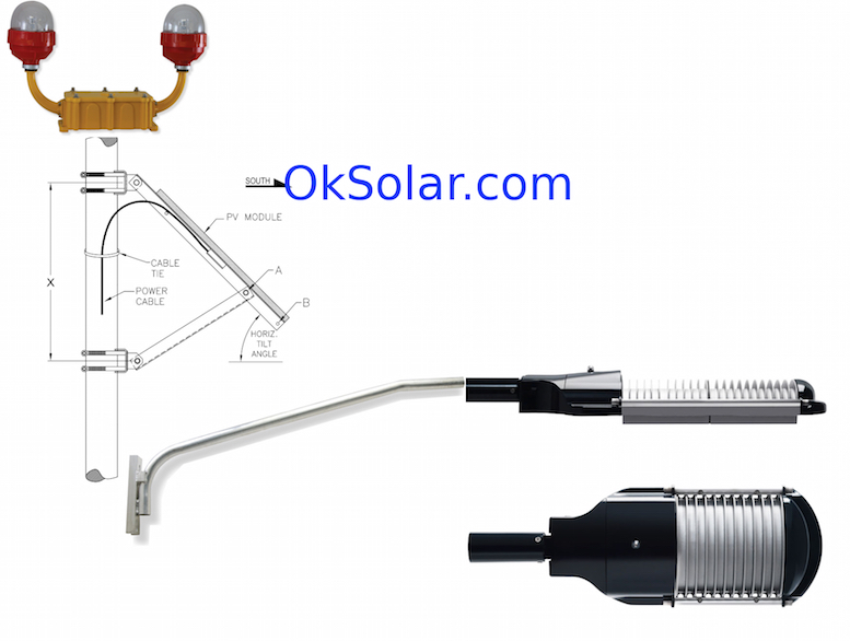 Airport Perimeter Lighting 3400 Lumens (LED 35 Watts), Running Time 8-10 hours, World Zone 4 (4-5 Hours of Daily Solar Radiation). Airport Perimeter Lighting Solar