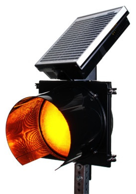 Solar 24 Hour Flashing Beacon Self Contained 12 inches (300mm) diameter LED module. Solar 24 Hour Flashing Light