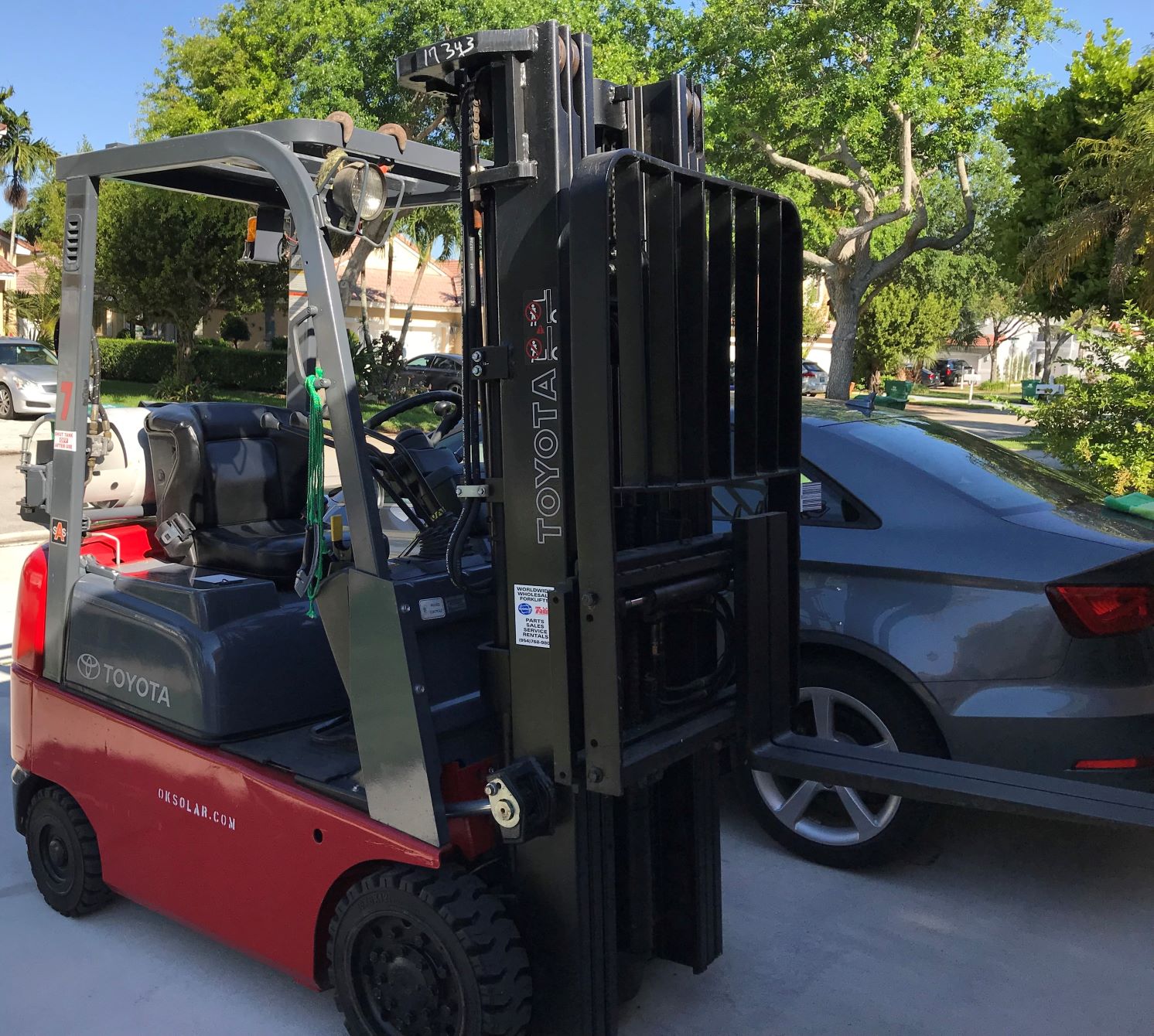 Toyota 7FGU15 Forklift  3 Stages | Toyota 7FGU15 Forklift | TOYOTA 7FGCU15 FORKLIFT for Sale