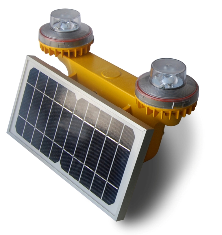 Solar Low Intensity Double Obstruction Light Solar Low Intensity Double Obstruction Light