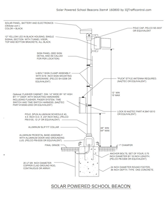 solar powered school beacon