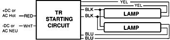 starting circuit TR, LPS 12 VDC Ballast, LPS 24 VDC Ballast, LPS 48 Ballast Volts DC, 
