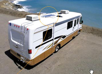 Solar Powered RV battery Charger for RV, estimated power 170 watts RV Solar Powered Battery Charger Kits