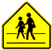 School Zone Crossing Sign